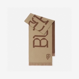 Burberry 細節圖來咯 Bur新款雙色雙面徽标羊絨圍巾，徽章應花系列男女通