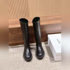 CELINE 思琳2026秋冬款BUMARGARET高筒靴系列短靴系列拼色一腳蹬