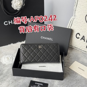 CHANEL 經典cf長款拉鍊包到貨！ 後面有 口袋 香奶奶經典款 進口魚子醬牛