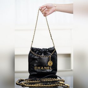 頂級進口原廠皮 所見即所得！ CHANEL 25A新款 22Mini bag