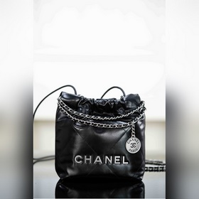 頂級進口原廠皮 所見即所得！ CHANEL 25A新款 22Mini bag