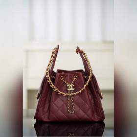 頂級進口原廠皮 所見即所得！ Chanel 25A small hobo 抽繩