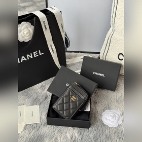 chanel -新款小拉鍊零錢包，這款小單拉卡包前幅後幅都增加了卡位！滿足用卡需