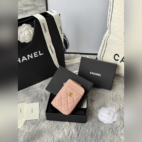 chanel -新款小拉鍊零錢包，這款小單拉卡包前幅後幅都增加了卡位！滿足用卡需