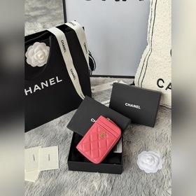 chanel -新款小拉鍊零錢包，這款小單拉卡包前幅後幅都增加了卡位！滿足用卡需