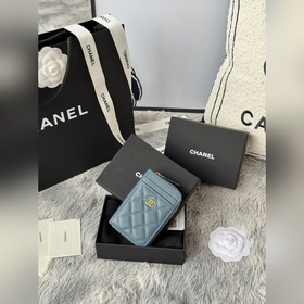 chanel -新款小拉鍊零錢包，這款小單拉卡包前幅後幅都增加了卡位！滿足用卡需