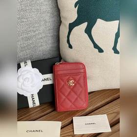 CHANEL 新款小拉鍊零錢包，這款小單拉卡包前幅後幅都增加了卡位！滿足用卡需