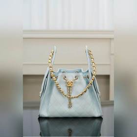 頂級進口原廠皮 所見即所得！  Chanel 25s small hobo 抽
