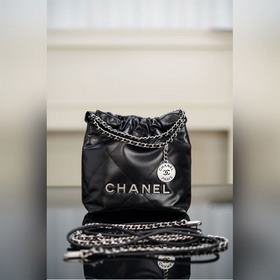 頂級進口原廠皮 所見即所得！  CHANEL 23s春夏新款22Mini ba