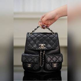 頂級進口原廠皮 所見即所得！  CHANEL 23P新款 Duma雙肩 牛皮
