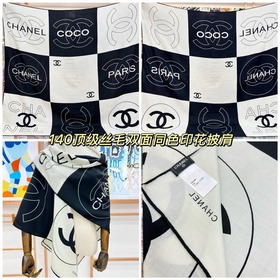 Chanel 25s秋冬新品~ [140頂級絲毛雙面同色披肩] 25s 秋冬披
