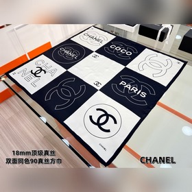 Chanel 25s上新 [18mm頂級真絲雙面同色90方巾] 25s春夏方巾設