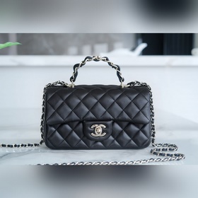 頂級進口原廠皮 所見即所得！  Chanel 23k 秋冬新款 雙C 手柄CF