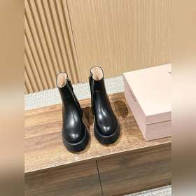 Gianvito Rossi 吉安維托·羅西 松糕粗跟圓頭厚底切爾西靴 甄選優