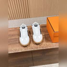 Hermes Jet Sneaker# 愛馬仕新款情侶阿甘德訓鞋 小白鞋 镂孔柔