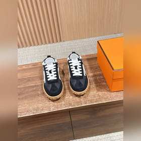 Hermes Jet Sneaker# 愛馬仕新款情侶阿甘德訓鞋 小白鞋 镂孔柔
