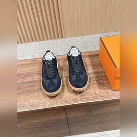 Hermes Jet Sneaker# 愛馬仕新款情侶阿甘德訓鞋 小白鞋 镂孔柔