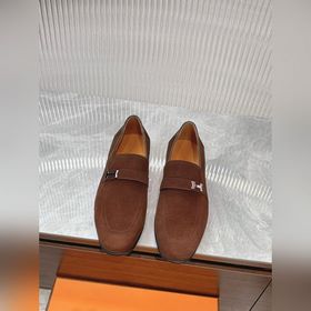 Hermes愛馬仕 熱賣款男士精品樂福鞋！精選進口棕色皮革将工緻元素與摩登魅力融