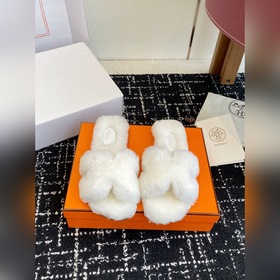 代購級 ( 官網同步 盒包裝) 愛馬仕Hermes 25ss 泰迪毛拖，各大網