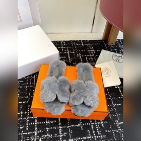 代購級 ( 官網同步 盒包裝) 愛馬仕Hermes 25ss 泰迪毛拖，各大網