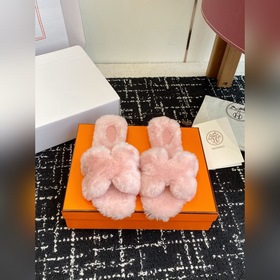 代購級 ( 官網同步 盒包裝) 愛馬仕Hermes 25ss 泰迪毛拖，各大網