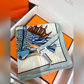 鞍上世界 90方巾-18mm雙面同色 手工卷邊斜紋真絲方巾(100%桑蠶絲)。