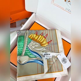 鞍上世界 90方巾-18mm雙面同色 手工卷邊斜紋真絲方巾(100%桑蠶絲)。