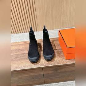 HERMES 愛馬仕秋冬新款切爾西短靴及踝靴 經典時尚潮流 牛皮，麂皮材質 羊皮