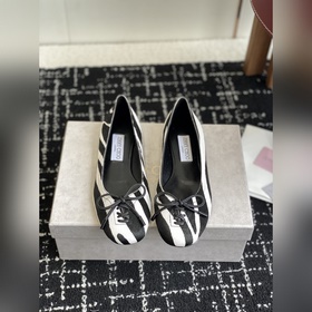 代購級 JIMMY CHOO JC 吉米周 25ss新款簡約蝴蝶結系帶瑪麗珍平底