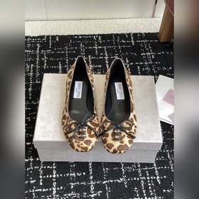 代購級 JIMMY CHOO JC 吉米周 25ss新款簡約蝴蝶結系帶瑪麗珍平底