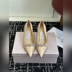 代購級 Jimmy Choo 周仰傑經典一字鑽帶瑪麗珍鞋 你衣櫃裡裙子最好的伴