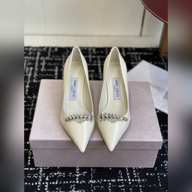 代購級 Jimmy Choo 周仰傑經典一字鑽帶瑪麗珍鞋 你衣櫃裡裙子最好的伴