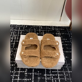 代購級 Jimmy Choo 25ss new秋冬新品 一腳蹬羊毛拖鞋 這一季