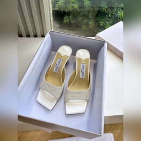 G988所見即所得Jimmy Choo 吉米周經典 高跟拖鞋真的是看一眼就愛上的