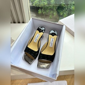 G988所見即所得Jimmy Choo 吉米周經典 高跟拖鞋真的是看一眼就愛上的
