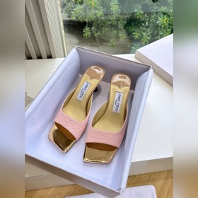 G988所見即所得Jimmy Choo 吉米周經典 高跟拖鞋真的是看一眼就愛上的