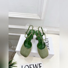 LOEWE 羅意威 2026秋冬新品 Toy踝帶鑽面芭蕾舞平底鞋、高跟鞋 ---