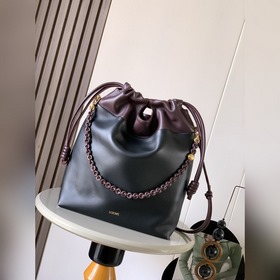 Loewe 新款 新柔軟雙色納帕小羊皮 Flamenco Purse 托特包