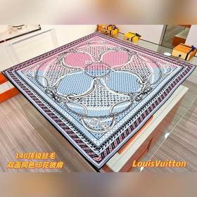 OCEAN BANDANA 140雙面同色絲毛披肩 [Lv秋冬新品] Ocea