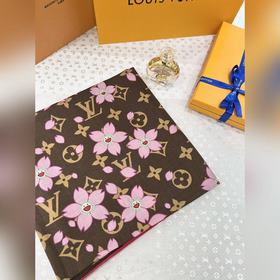 LV x TM MONOGRAM CHERRY BLOSSOM  本款方巾以潮