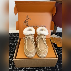 代購級 Louis Vuitton lv最新秋冬可愛 羊毛 雪地靴 勃肯鞋型體，