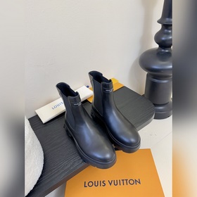 代購級 25Ss秋冬新款Louis vuiteeon LV SQUAD切爾西短靴