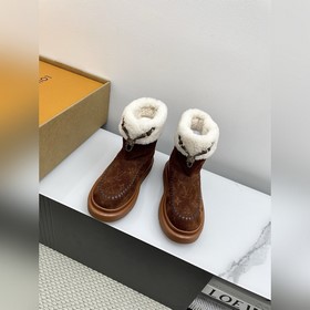 短靴 LV路易威登L家 驢牌 Cortina系列 毛靴 雪地靴 短靴 本款 Co