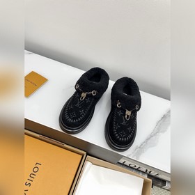 拖鞋 LV路易威登L家 驢牌 Cortina系列 毛靴 雪地靴 短靴 本款 C