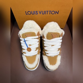 真羊毛内裡 頂級版本LV驢牌L家走秀款 胖Trainer 面包鞋 滑闆鞋 休閑
