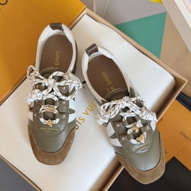 頂級版本：女款 LV路易威登 L家 驢牌 最新Sneakerina系列 情侶款