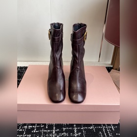 代購級 Miu miu 25ss 彈力 短靴 秋冬走秀新款短靴 長靴 今年最值