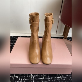代購級 Miu miu 25ss 彈力 短靴 秋冬走秀新款短靴 長靴 今年最值