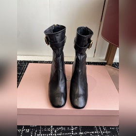 代購級 Miu miu 25ss 彈力 短靴 秋冬走秀新款短靴 長靴 今年最值