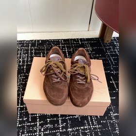 頂級品質 Miu Miu 25ss 春夏新款走秀MiuMiu 德訓 休閑鞋 秀